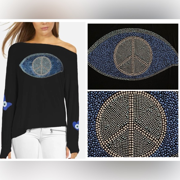 NEW LAUREN MOSHI KRISTA PEACE EVIL EYE - Picture 1 of 15